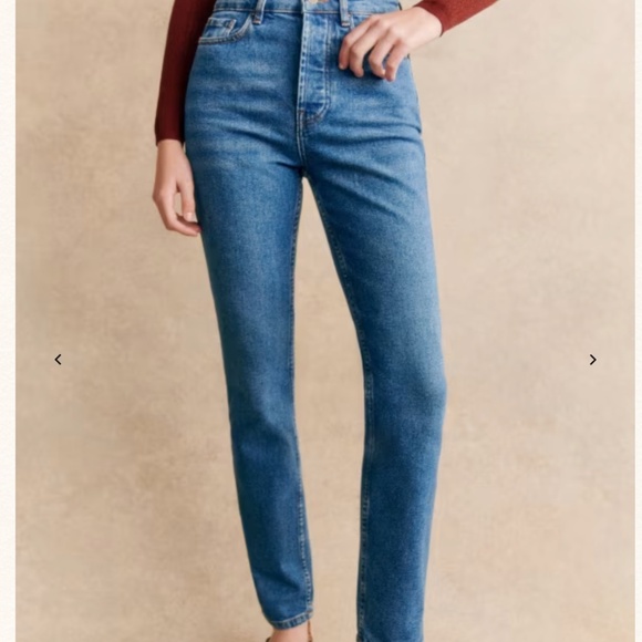 Sezane Blue Women's Jeans - Picture 2 of 8